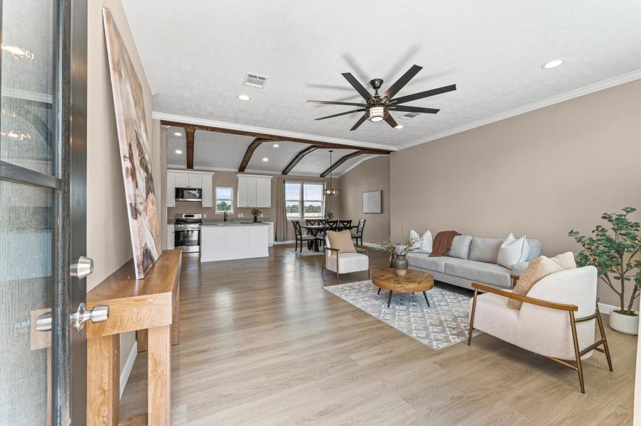 Furnished interior view inside a new home in , Huffman (Image 14). Furnished interior view inside a new home in , Huffman (Image 14).
