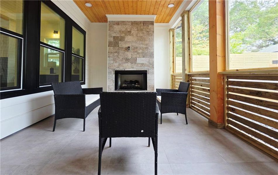 Exterior details and patio area of a home in , Atlanta (Image 26).