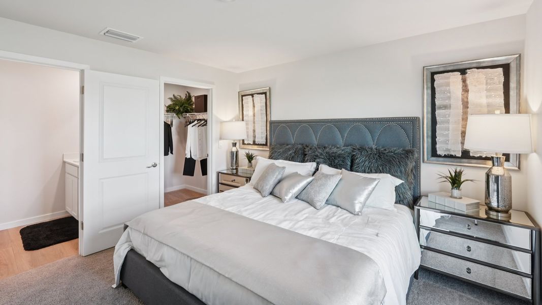 Furnished interior view inside a new home in Palmetto Landing at Babcock Ranch Express, Punta Gorda (Image 14).