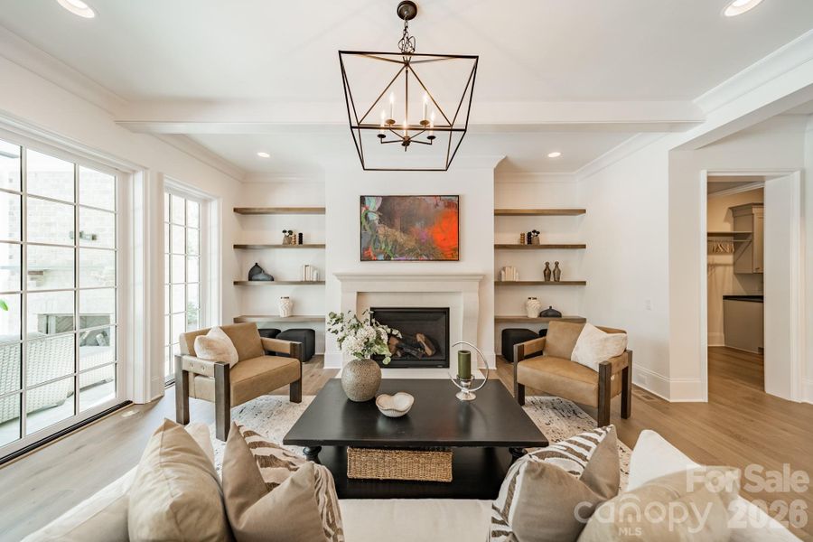 Furnished interior view inside a new home in , Charlotte (Image 26).