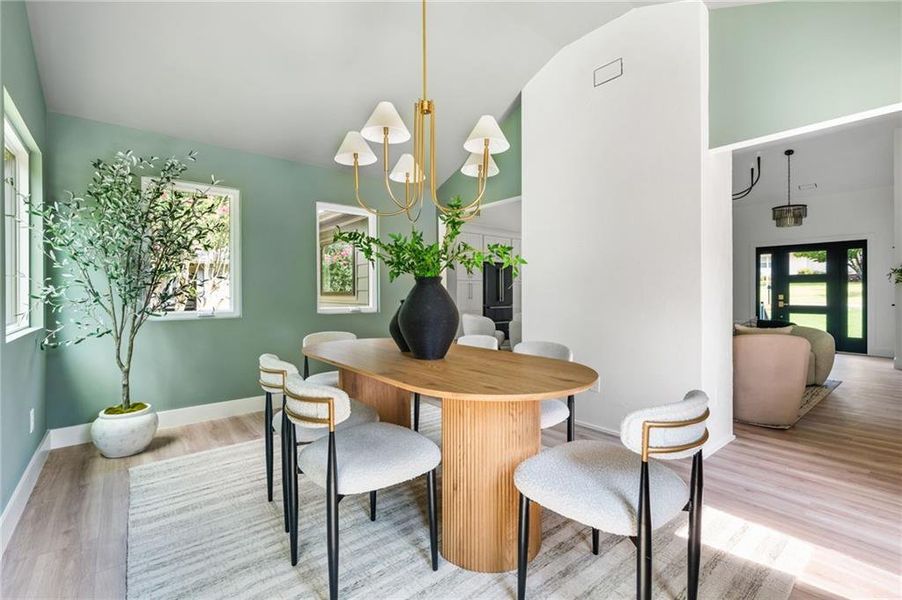 Furnished interior view inside a new home in , Alpharetta (Image 12).