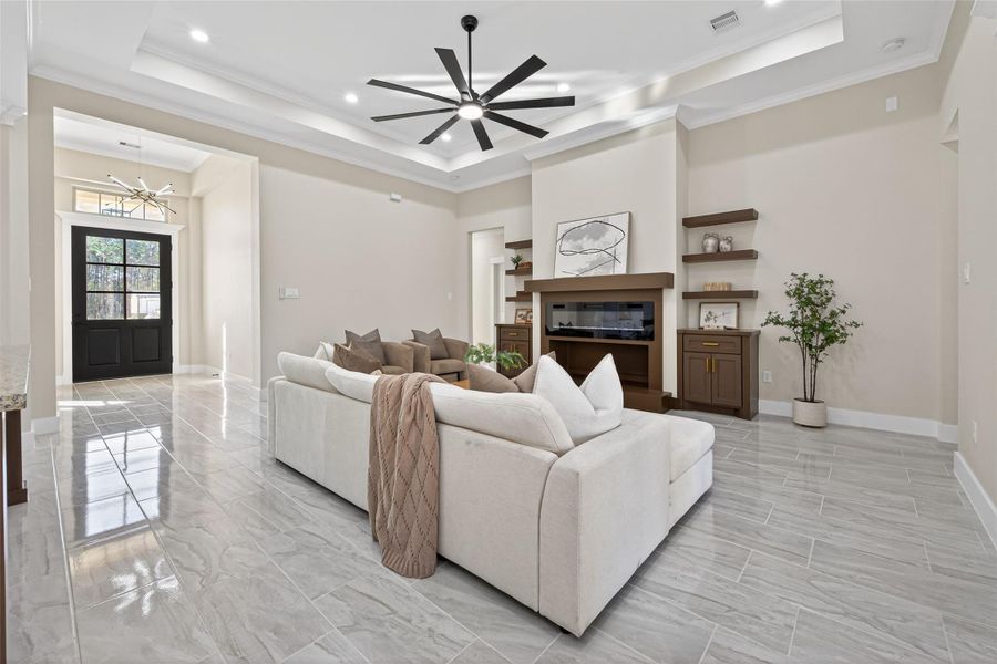 Furnished interior view inside a new home in , Dayton (Image 30).