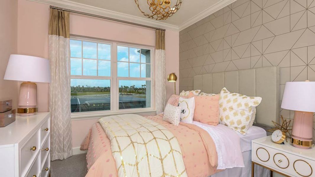 Representative furnished interior of a home built from the Barbados by Taylor Morrison in Central Park, Port St. Lucie (Image 27).