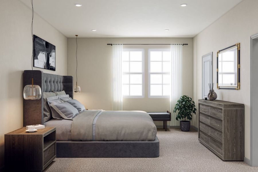 Representative furnished interior of a home built from the M by Tri Pointe Homes in Candelas Townhomes, Arvada (Image 20).