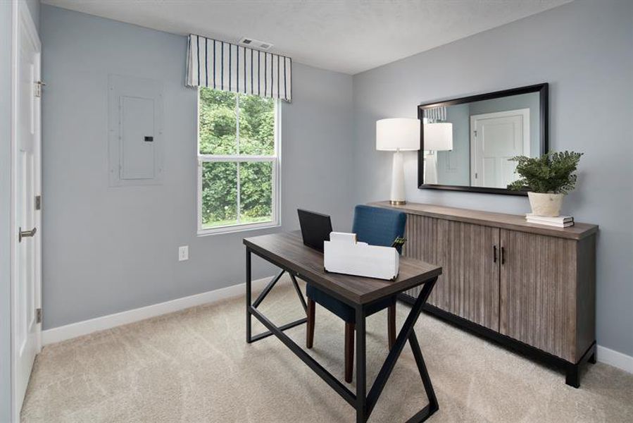 Furnished interior view inside a new home in Reidville Town Center Cottages, Duncan (Image 11). Furnished interior view inside a new home in Reidville Town Center Cottages, Duncan (Image 11).