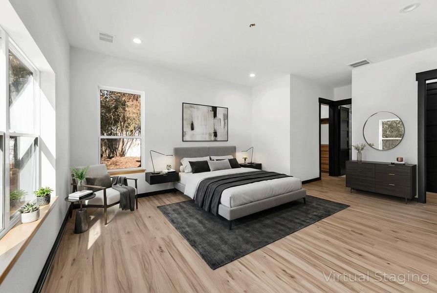 Furnished interior view inside a new home in , Willis (Image 8).