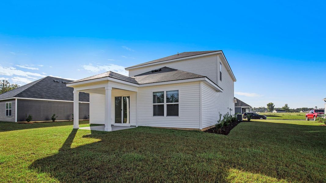 Exterior details and patio area of a home in South Island landing, Georgetown (Image 3).