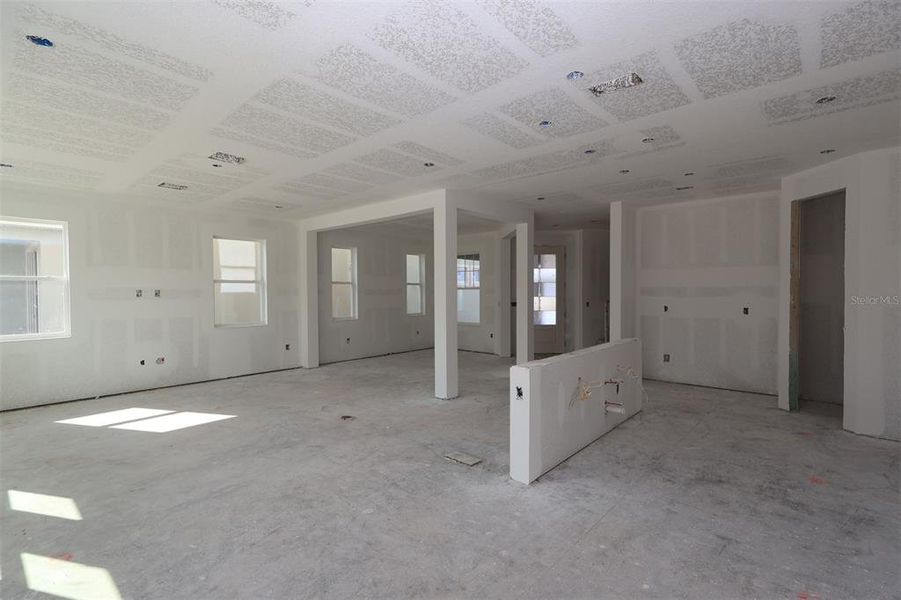 In-progress construction of a new home in Center Lake on the Park, St. Cloud, FL (Image 9).