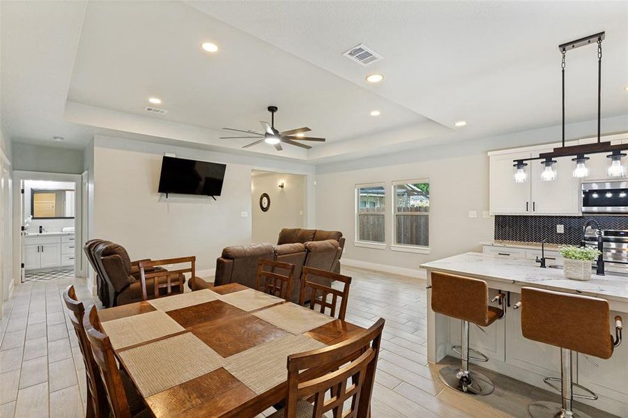 Furnished interior view inside a new home in , Fort Worth (Image 10). Furnished interior view inside a new home in , Fort Worth (Image 10).