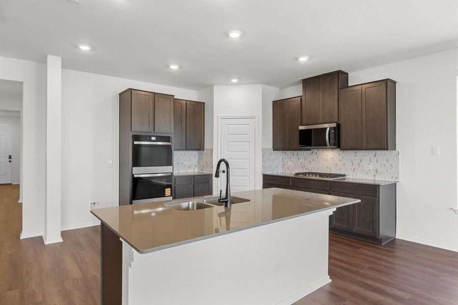 Furnished interior view inside a new home in Salerno - Classic Collection, Round Rock (Image 4).