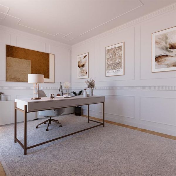 Furnished interior view inside a new home in , Dallas (Image 8).