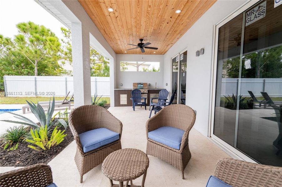 Exterior details and patio area of a home in , Cape Coral (Image 26).