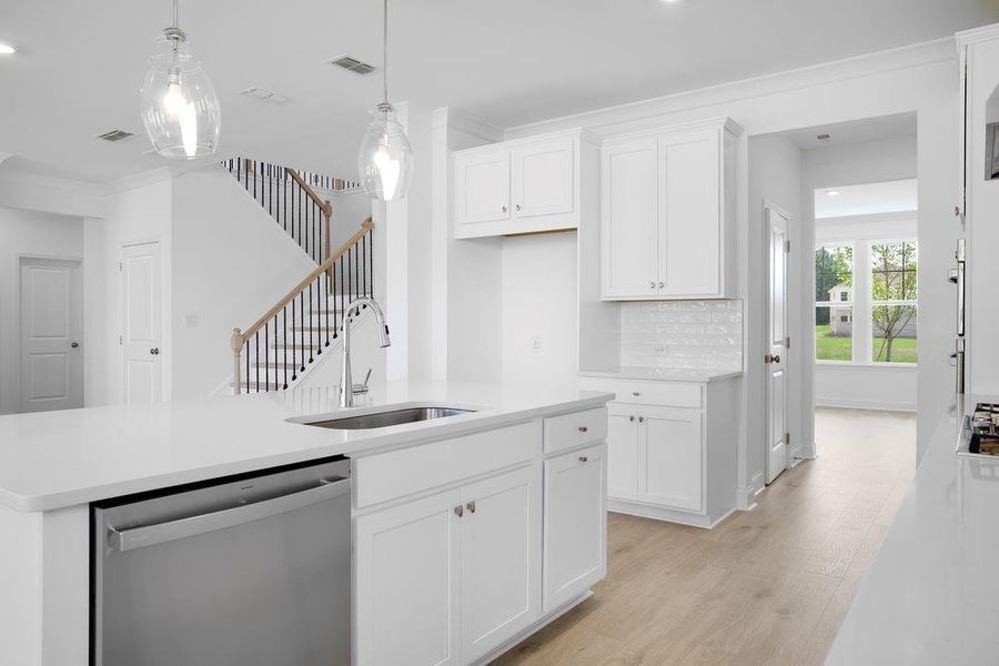 Furnished interior view inside a new home in Oakmead, Buford (Image 6). Furnished interior view inside a new home in Oakmead, Buford (Image 6).