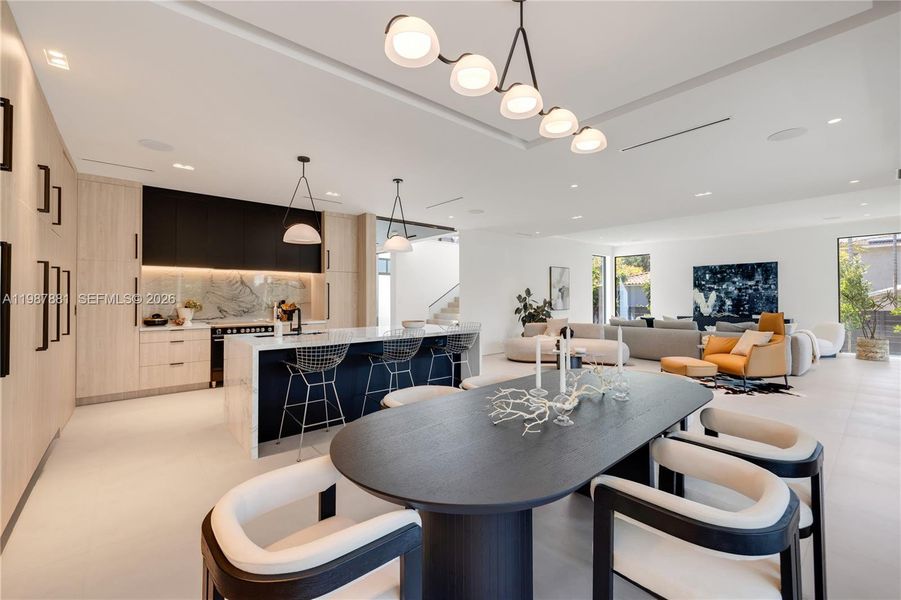 Furnished interior view inside a new home in , Miami (Image 75).