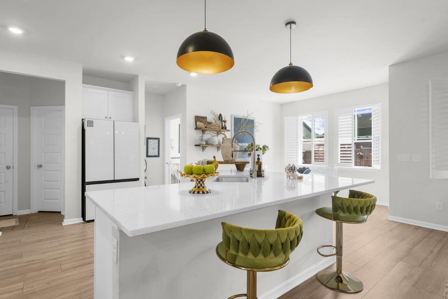 Furnished interior view inside a new home in Sweetgrass at Summers Corner, Summerville (Image 31).