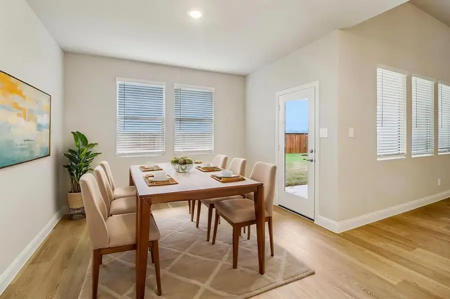 Furnished interior view inside a new home in Lakehaven - Premier Series, Farmersville (Image 8).
