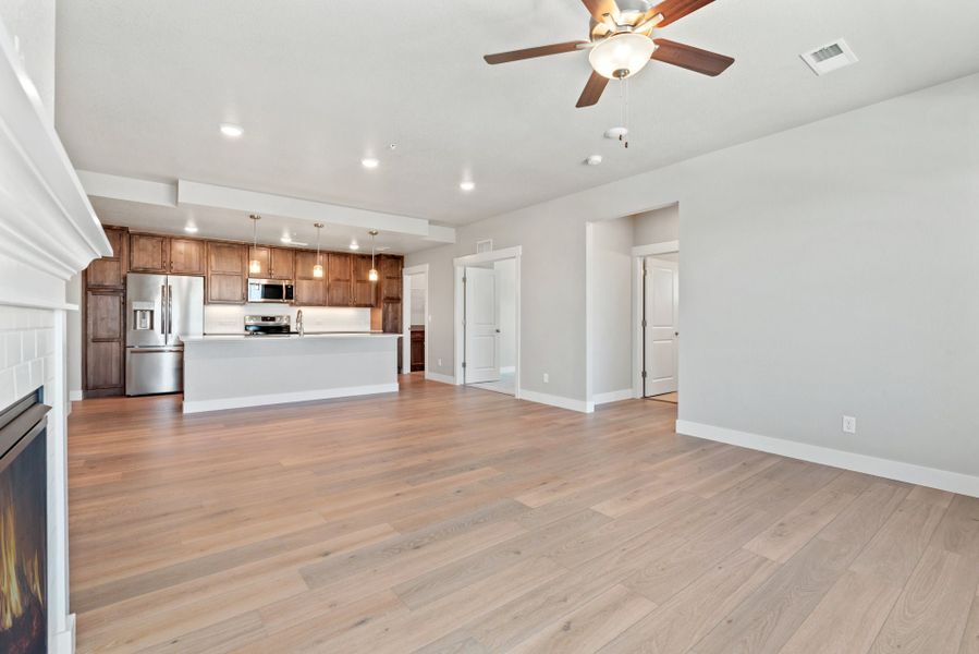 Representative unfurnished interior of a home built from the The Cambridge 2 by Landmark Homes in The Lakes at Centerra, Loveland (Image 13).