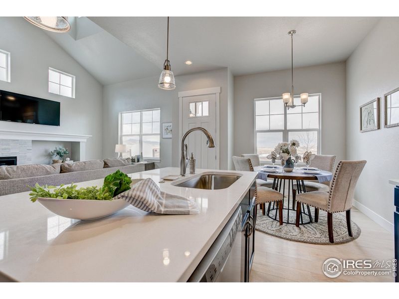 Furnished interior view inside a new home in The Lakes at Centerra - The Shores, Loveland (Image 22).