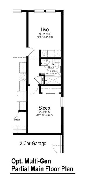 2D floor plan layout for the Concordia by View Homes in Country Club Reserve – Fort Collins, Fort Collins, CO (Image 6).