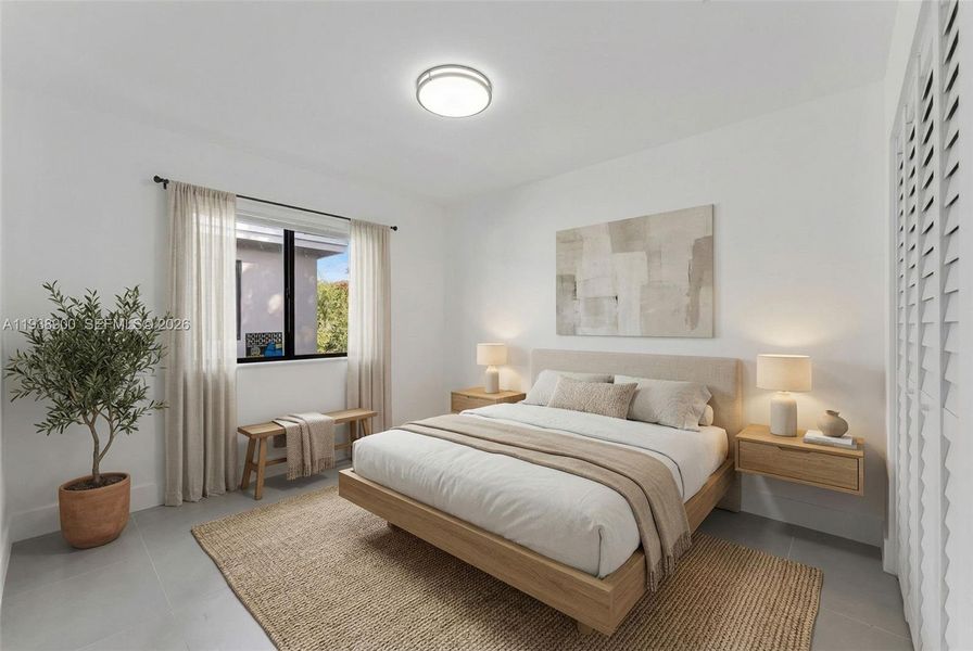 Furnished interior view inside a new home in , Miami (Image 12).