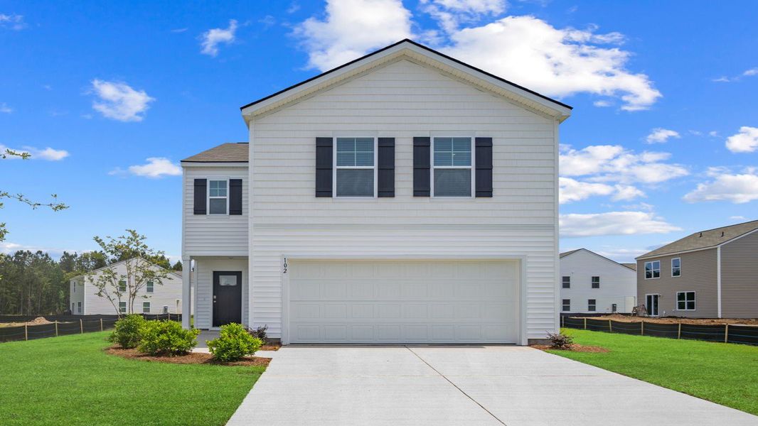 Representative exterior photo of a completed home built from the Elston by D.R. Horton in Longleaf Village, Rincon, GA (Image 2).