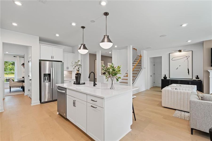 Furnished interior view inside a new home in Traditions of Braselton, Jefferson (Image 23).