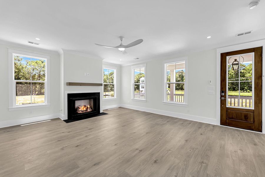 Spacious, unfurnished interior of a new home in Miller's Crossing, Johns Island (Image 36). Spacious, unfurnished interior of a new home in Miller's Crossing, Johns Island (Image 36).