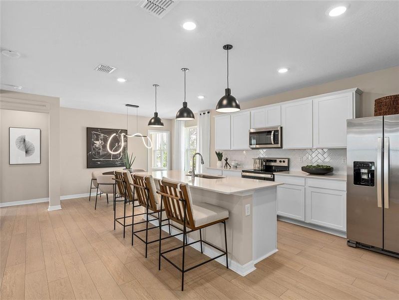 Furnished interior view inside a new home in EverBe, Orlando (Image 16).
