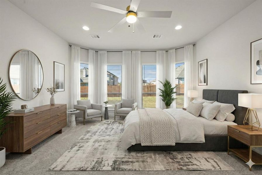 Furnished interior view inside a new home in Hayes Crossing - Phase 2, Midlothian (Image 19). Furnished interior view inside a new home in Hayes Crossing - Phase 2, Midlothian (Image 19).