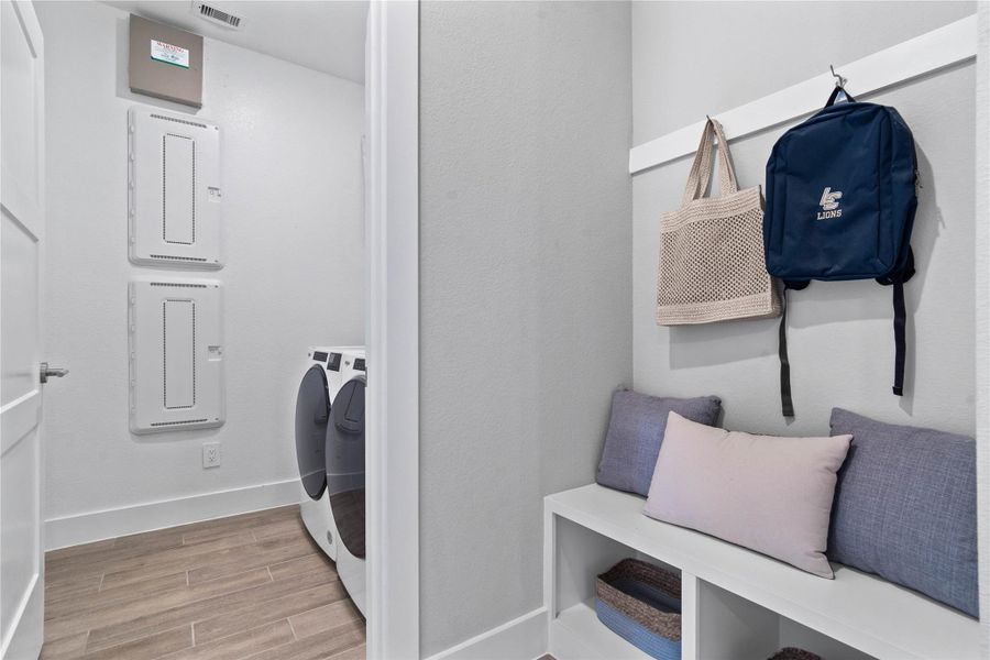 This contemporary ceiling fan features five dark wood blades, centered by an integrated LED light kit and a traditional pull chain for effortless control. The ceiling fan will make a room feel up to 4–8 degrees cooler and redistribute rising warm air in the winter. This contemporary ceiling fan features five dark wood blades, centered by an integrated LED light kit and a traditional pull chain for effortless control. The ceiling fan will make a room feel up to 4–8 degrees cooler and redistribute rising warm air in the winter.