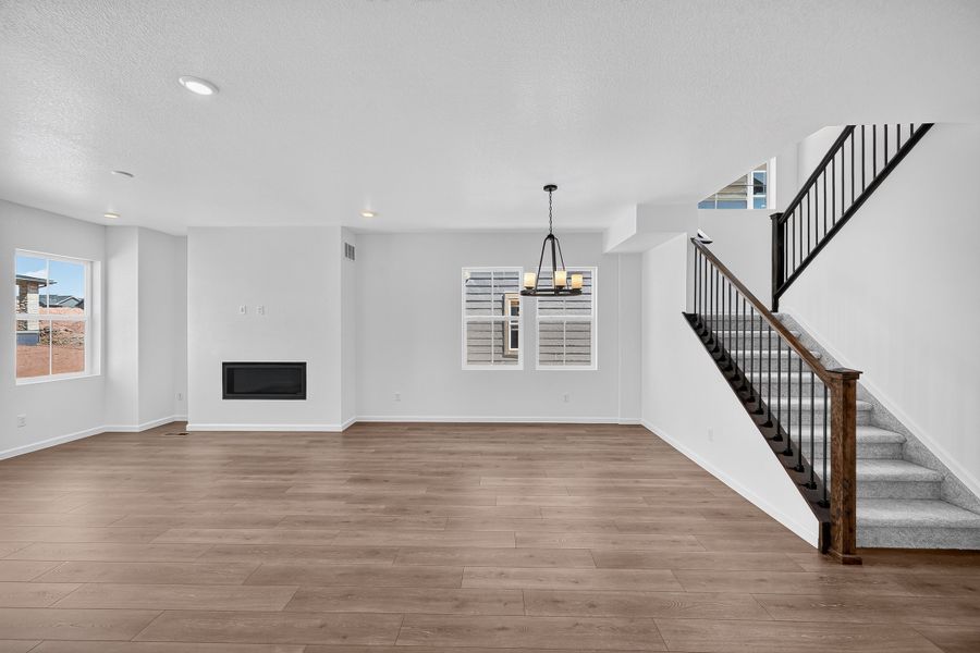 Spacious, unfurnished interior of a new home in Sterling Ranch Ascent Village, Littleton (Image 13). Spacious, unfurnished interior of a new home in Sterling Ranch Ascent Village, Littleton (Image 13).