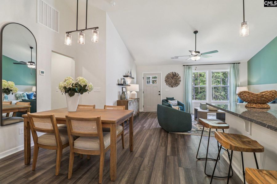 Furnished interior view inside a new home in Piney Woods Bluff, Columbia (Image 8).