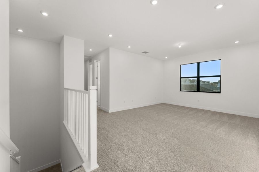 Representative unfurnished interior of a home built from the Cape by Mattamy Homes in Newfield - Rosette Park, Palm City (Image 15).