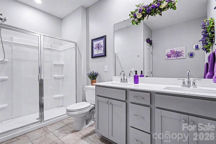 Furnished interior view inside a new home in Falls Cove at Lake Norman, Troutman (Image 19).