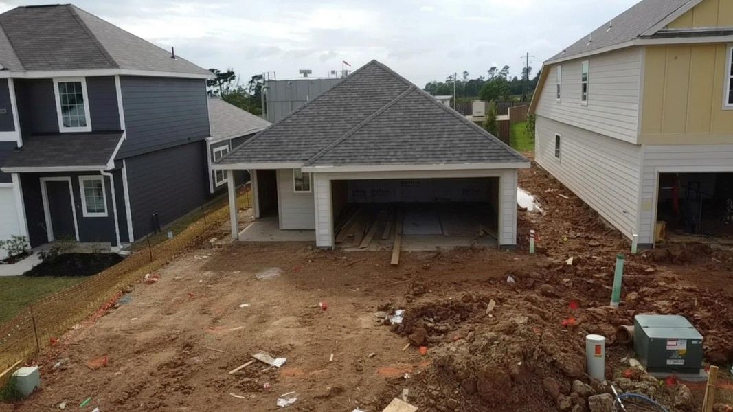 In-progress construction of a new home in Ridgeland Hills, Willis, TX (Image 23). In-progress construction of a new home in Ridgeland Hills, Willis, TX (Image 23).