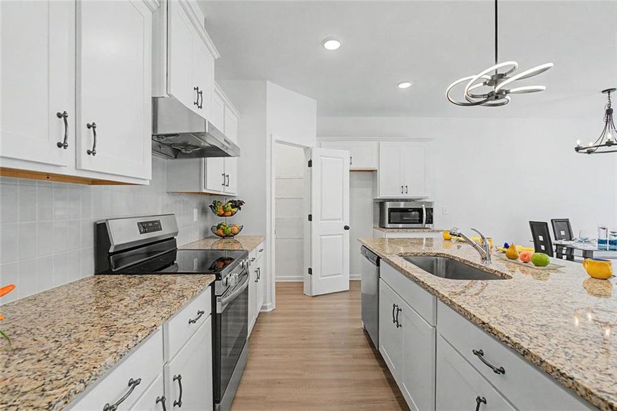Furnished interior view inside a new home in , Atlanta (Image 7).