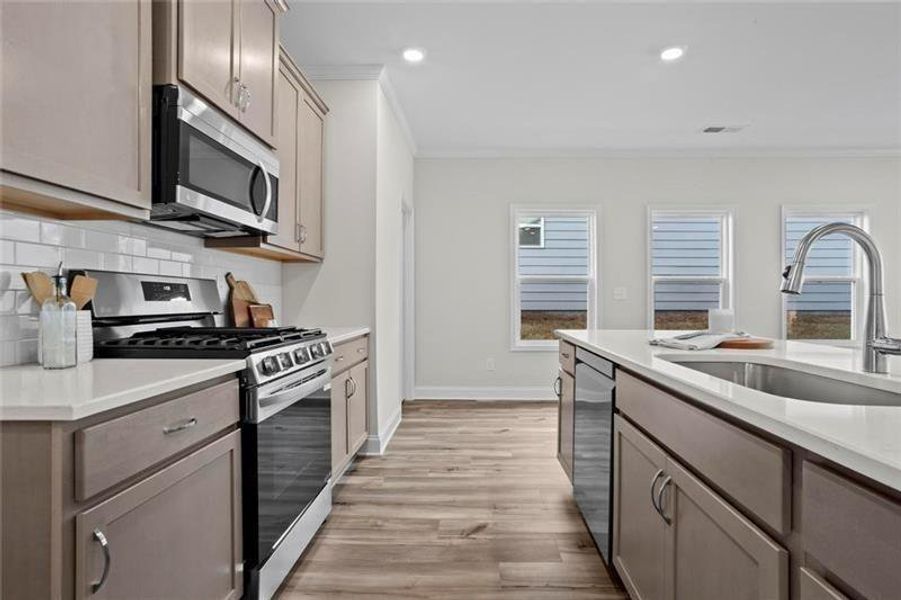 Furnished interior view inside a new home in Stratford at NatureWalk, Dallas (Image 30).