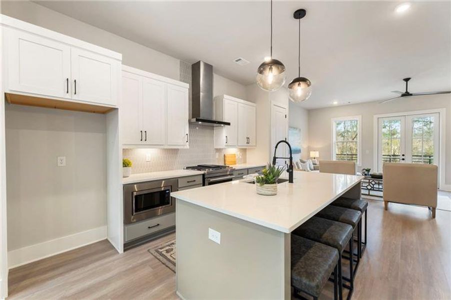 Furnished interior view inside a new home in , Atlanta (Image 15). Furnished interior view inside a new home in , Atlanta (Image 15).