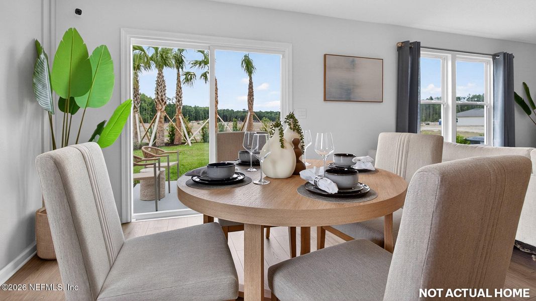 Furnished interior view inside a new home in Sawmill Branch, Palm Coast (Image 11). Furnished interior view inside a new home in Sawmill Branch, Palm Coast (Image 11).