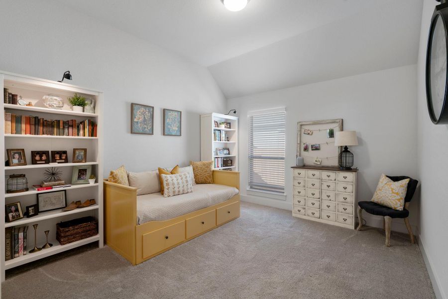 Furnished interior view inside a new home in The Colony, Bastrop (Image 25).