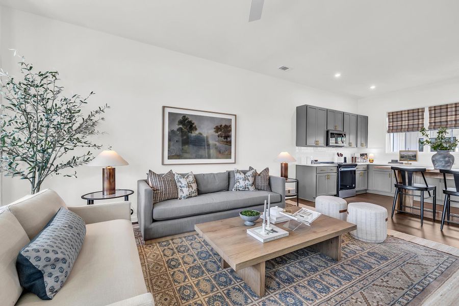 Furnished interior view inside a new home in BelleWether, Chattanooga (Image 4).