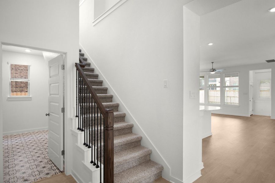 Spacious, unfurnished interior of a new home in The Grove at Blackhawk, Pflugerville (Image 76). Spacious, unfurnished interior of a new home in The Grove at Blackhawk, Pflugerville (Image 76).