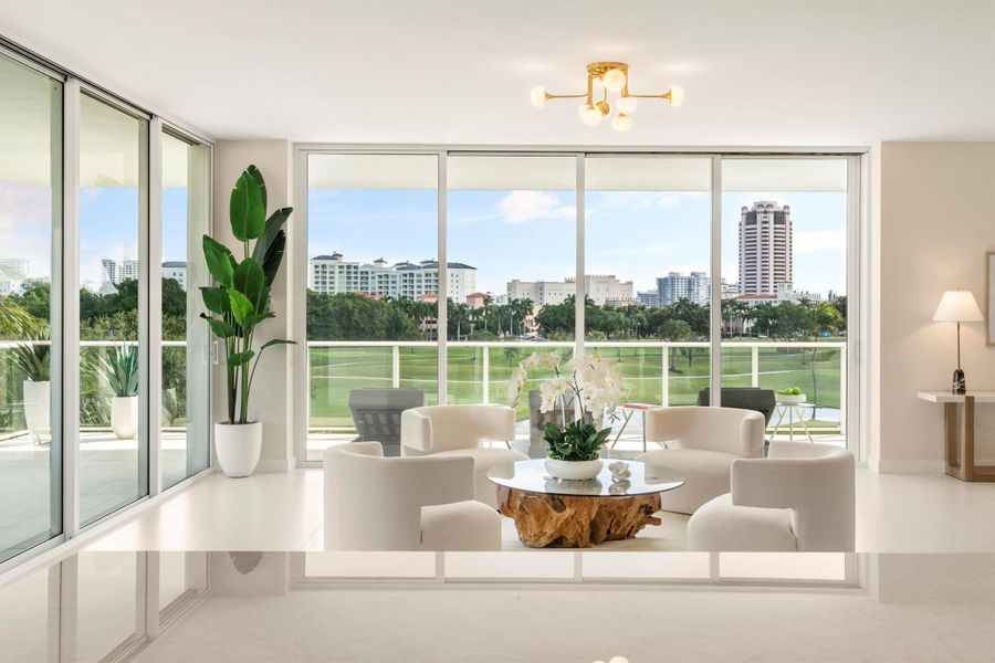 Furnished interior view inside a new home in Alina Residences, Boca Raton (Image 8).