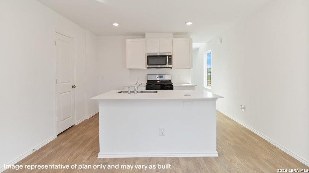 Furnished interior view inside a new home in Hickory Ridge, Elmendorf (Image 9).