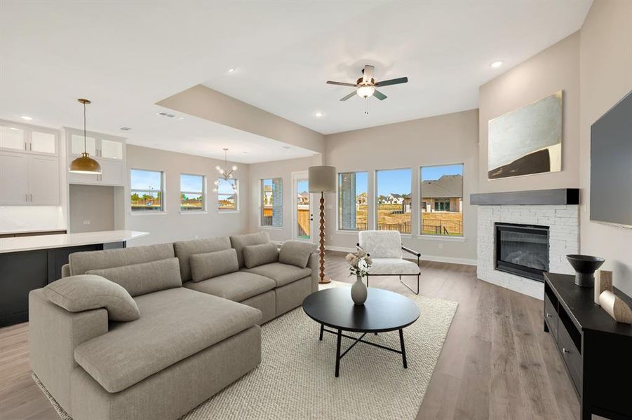 Furnished interior view inside a new home in Northshore at Lakewood Village - Classic Series, Lakewood Village (Image 14).