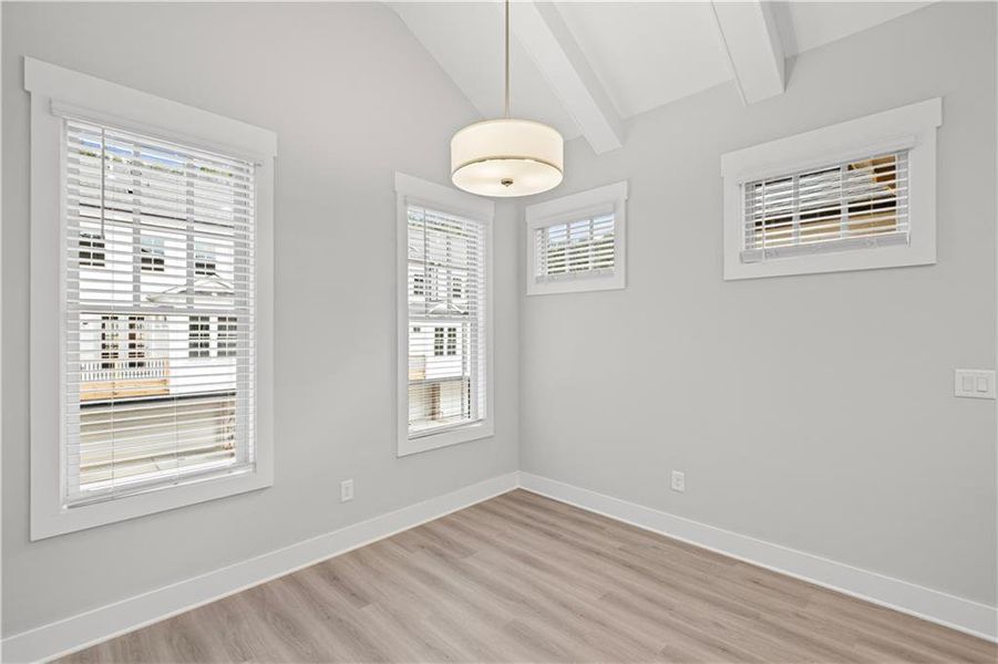 Spacious, unfurnished interior of a new home in Devin's Shire - A Kennesaw Tradition, Kennesaw (Image 26).