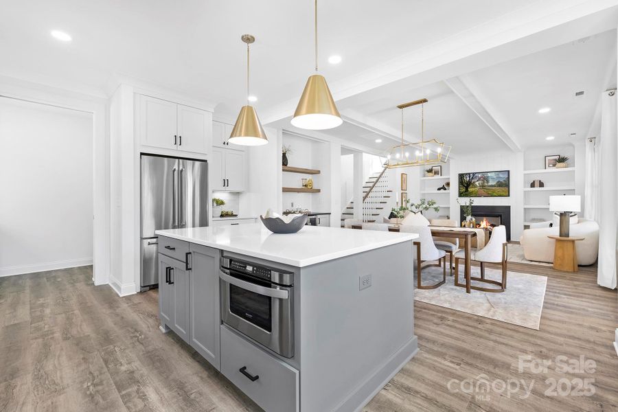 Furnished interior view inside a new home in , Charlotte (Image 5). Furnished interior view inside a new home in , Charlotte (Image 5).