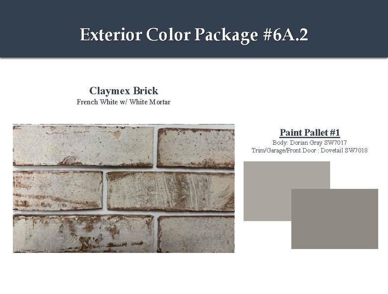 Sample of building materials used in homes in Windrose Green, Angleton (Image 4).