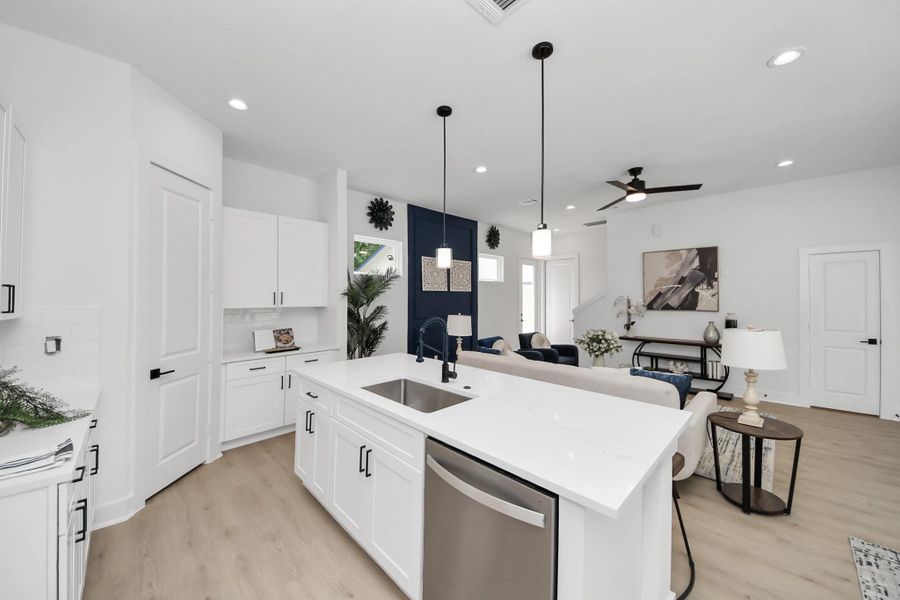 Furnished interior view inside a new home in , Houston (Image 33).