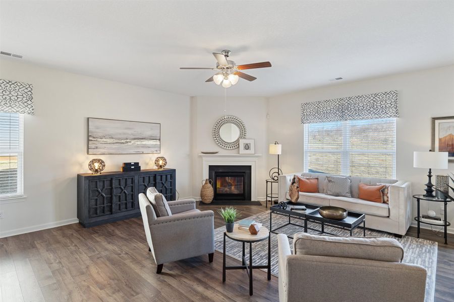 Representative furnished interior of a home built from the Hanover by D.R. Horton in Hillcrest Landing, McDonald (Image 10).